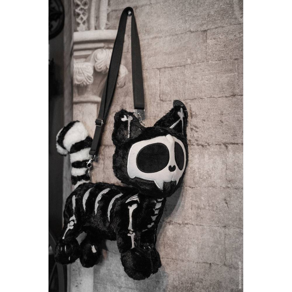 Vampire Freaks - Skelekitty Handtas - Zwart/Wit